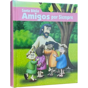 Biblia amigos por siempre color rosa