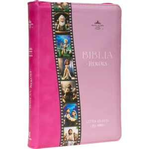 BIBLIA HÉROES-ROSA LETRA GRANDE
